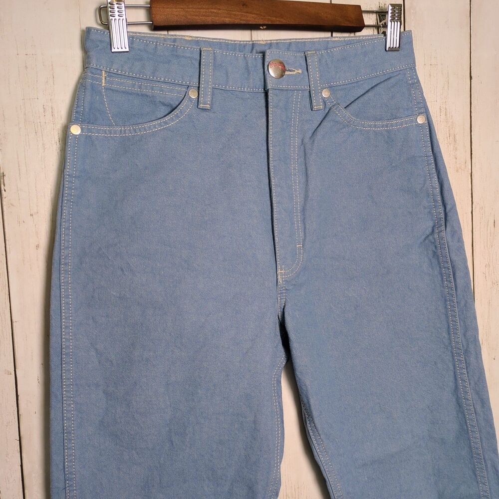 Wrangler Blue Bell Jeans High Rise Straight Leg 7x32 Western Cowgirl Rodeo - Picture 5 of 9